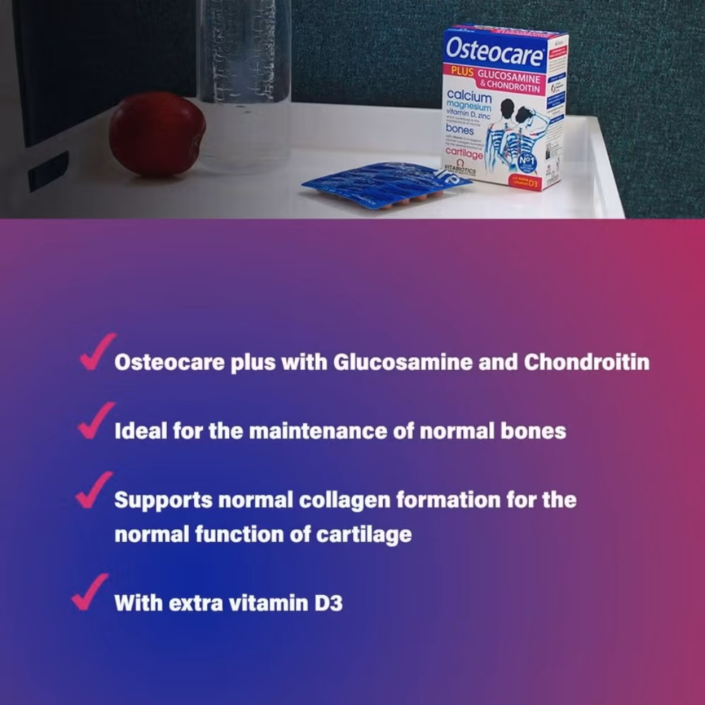 Vitabiotics Osteocare Glucosamine and Chondroitin 60 Tablets 3