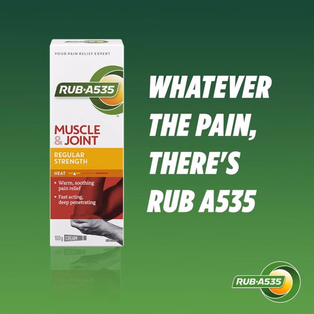 Rub A535 Regular Strength Heat Cream 100g 2