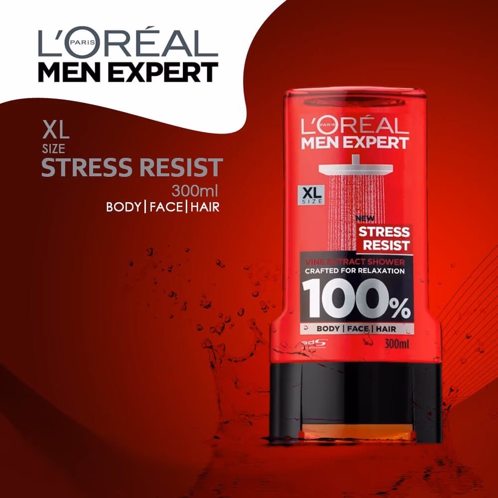 LOreal Men Expert Stress Resist Shower Gel 300ml 3