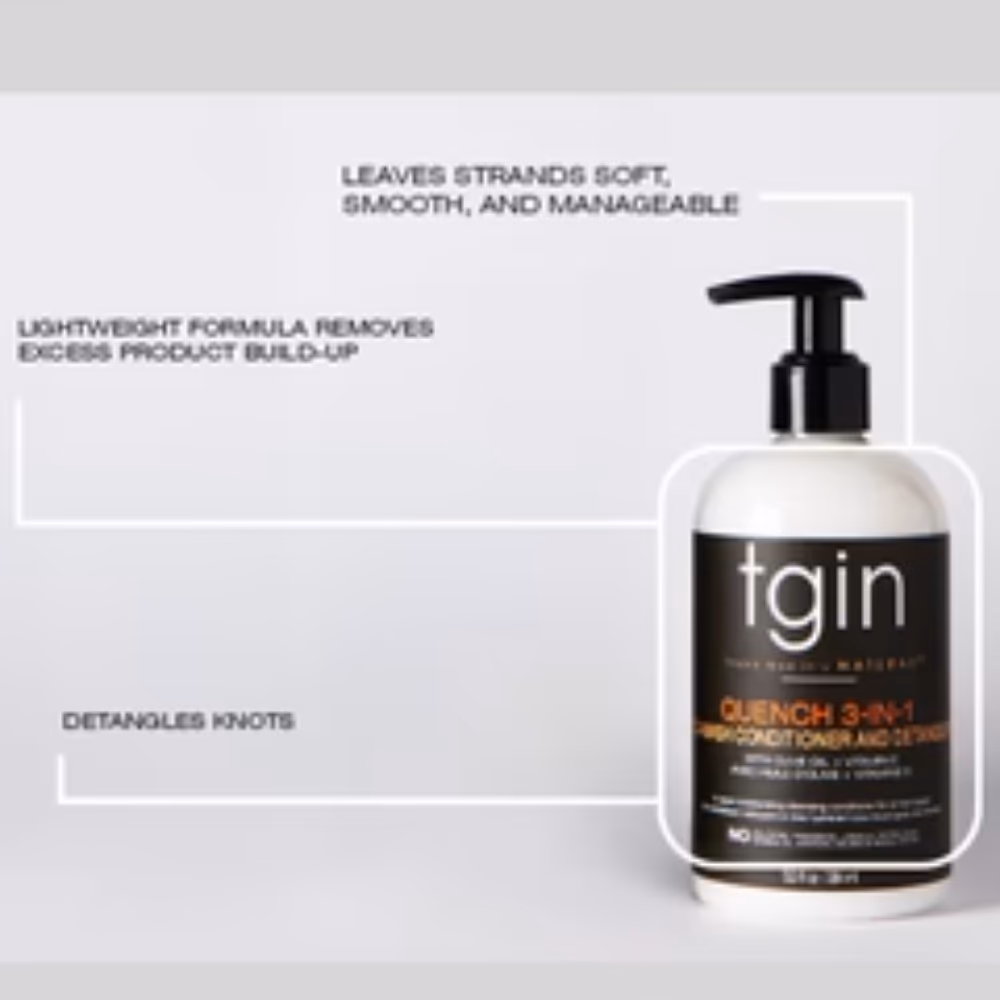 TGIN Quench 3 in 1 Co-Wash Conditioner &amp; Detangler 384ml 2