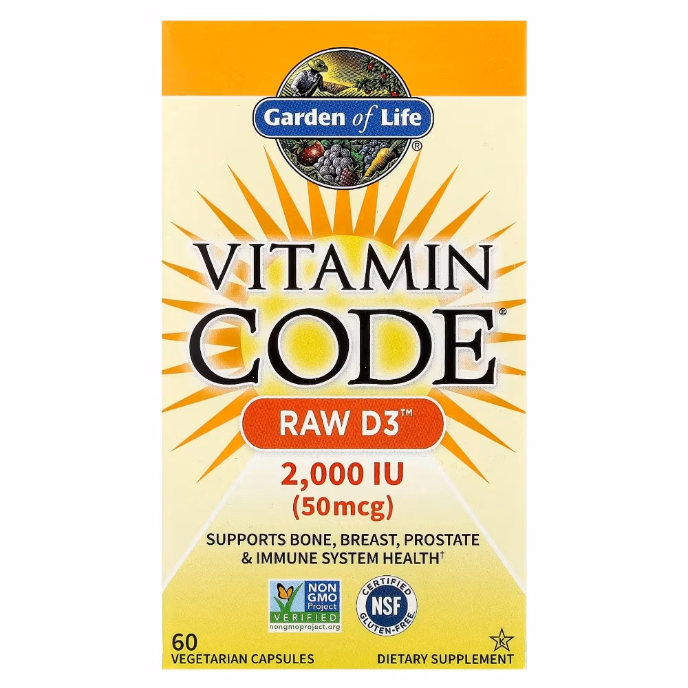 Garden of Life Vitamin Code Raw D3 2000 IU 60S 2