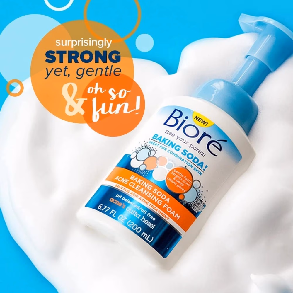 Biore Baking Soda Acne Cleansing Foam 200Ml 2