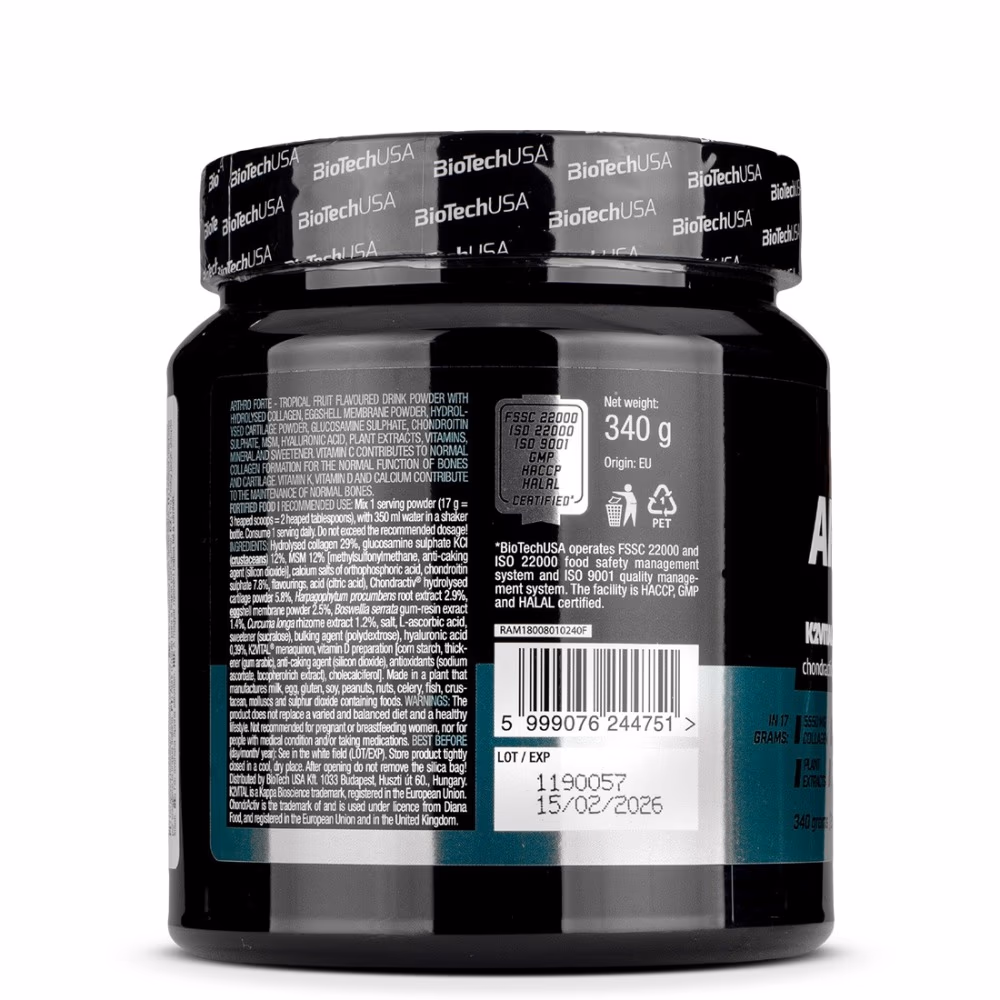 BioTechUSA Arthro Forte Drink Powder Tropical Fruit 340g 3