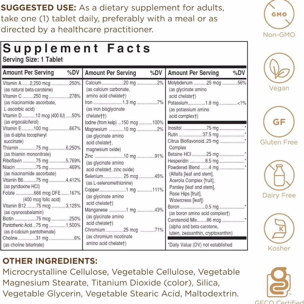 Solgar VM-75 Vitamin -60 Capsules 2