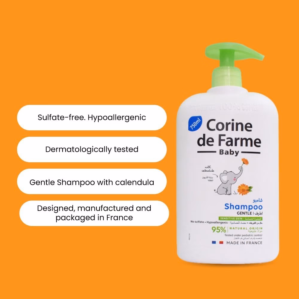 Corine De Farme Gentle Baby Shampoo Sulfate Free 750ml 2