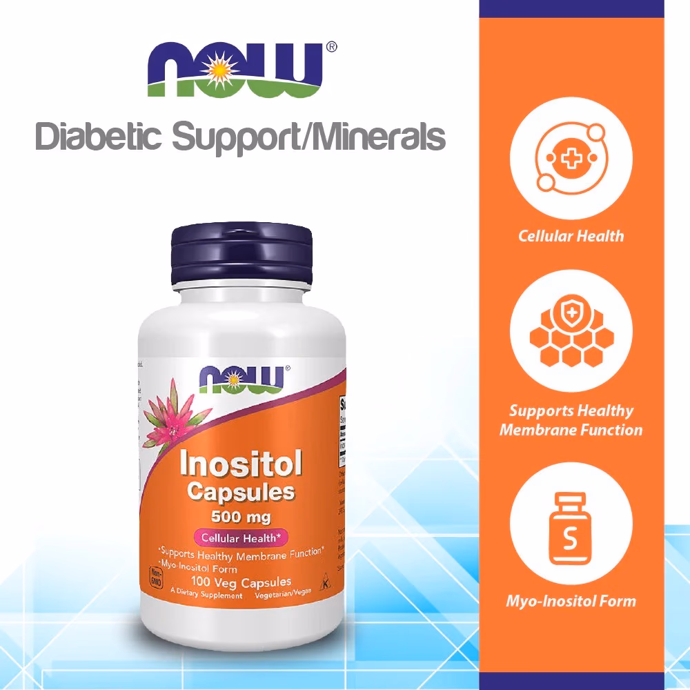 NOW Foods Inositol Capsules 500Mg 100S 3