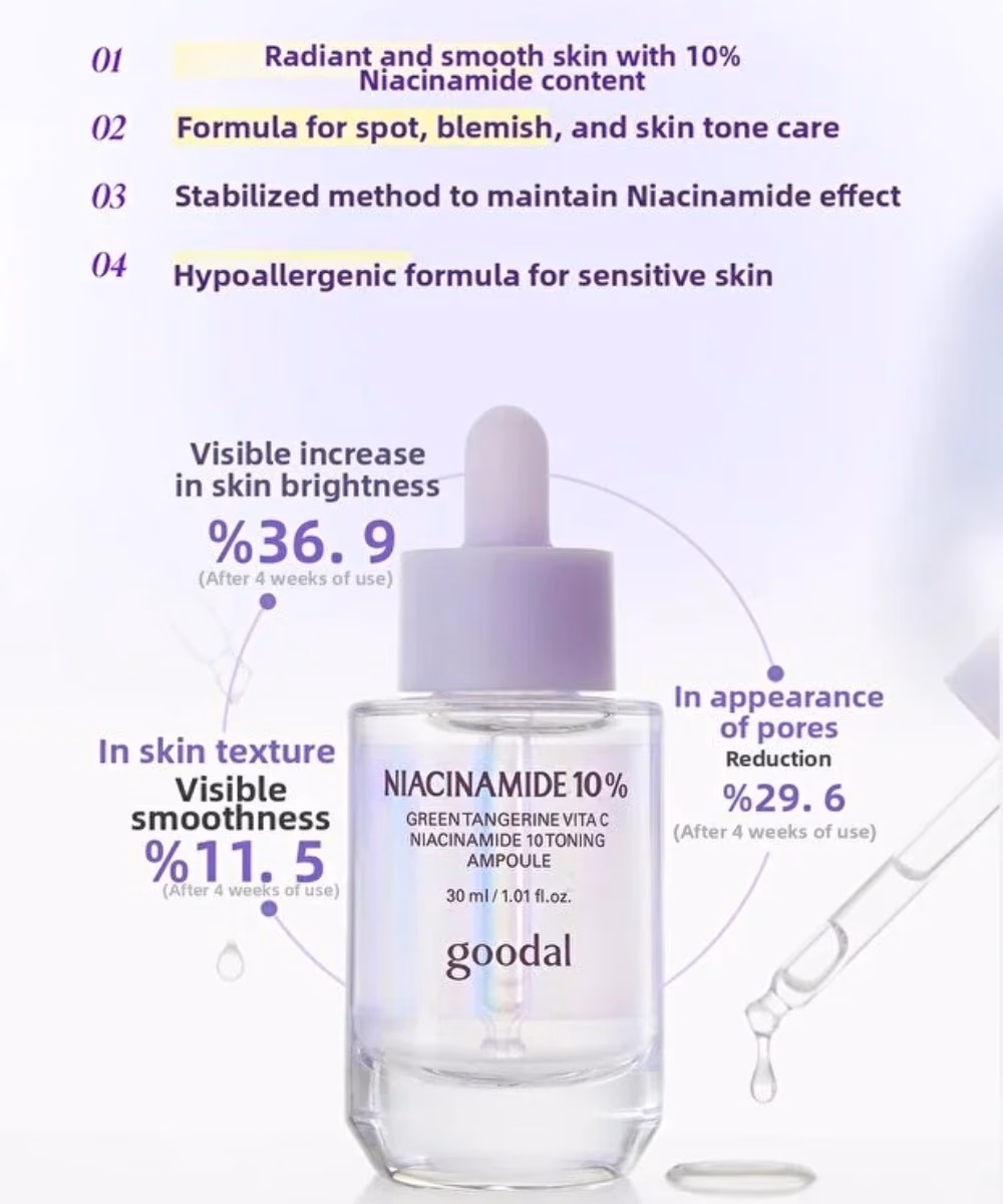 Goodal Niacinamide 10% Toning Ampoule 30ml 5