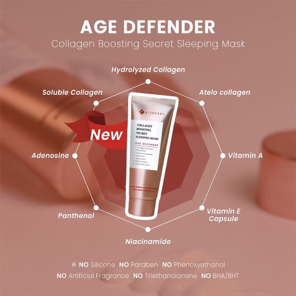 K-Secret Collagen Boosting Secret Sleep Mask 60ml 4
