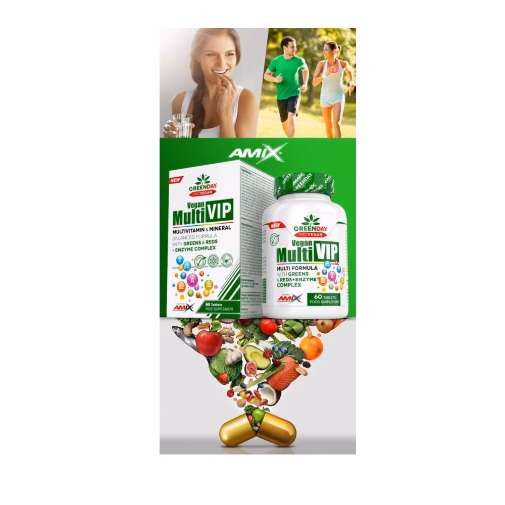 Amix Green Day Vegan Multi VIP 60 Tablets 3