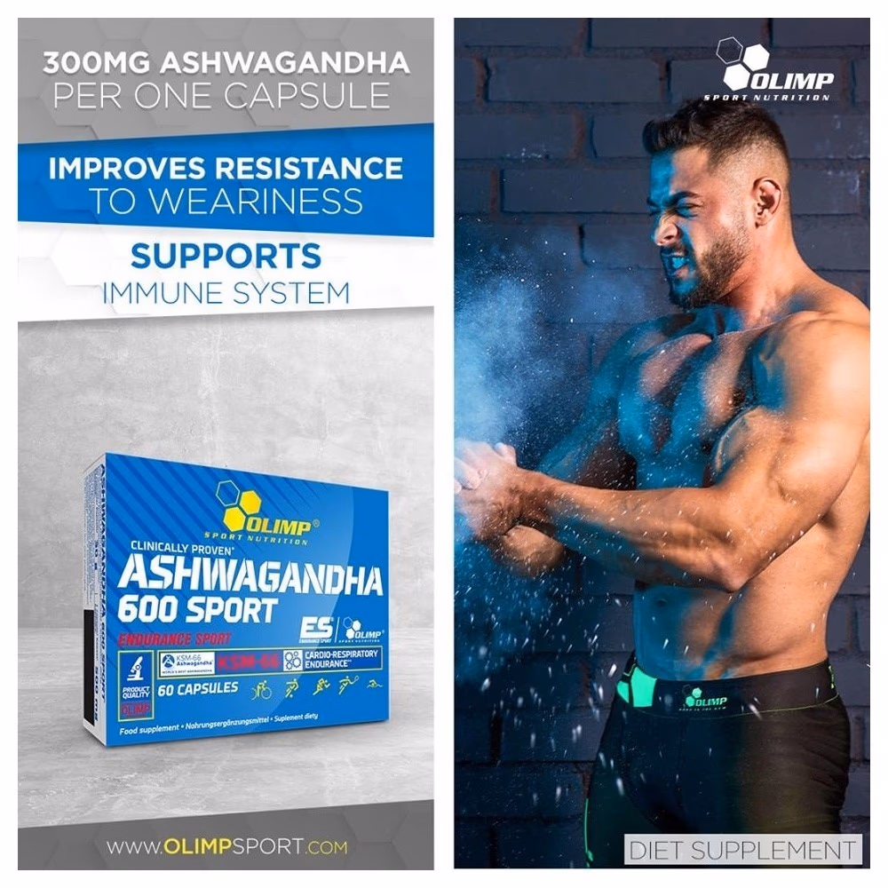 Olimp Ashwagandha 600 Sport 60 Capsules 2