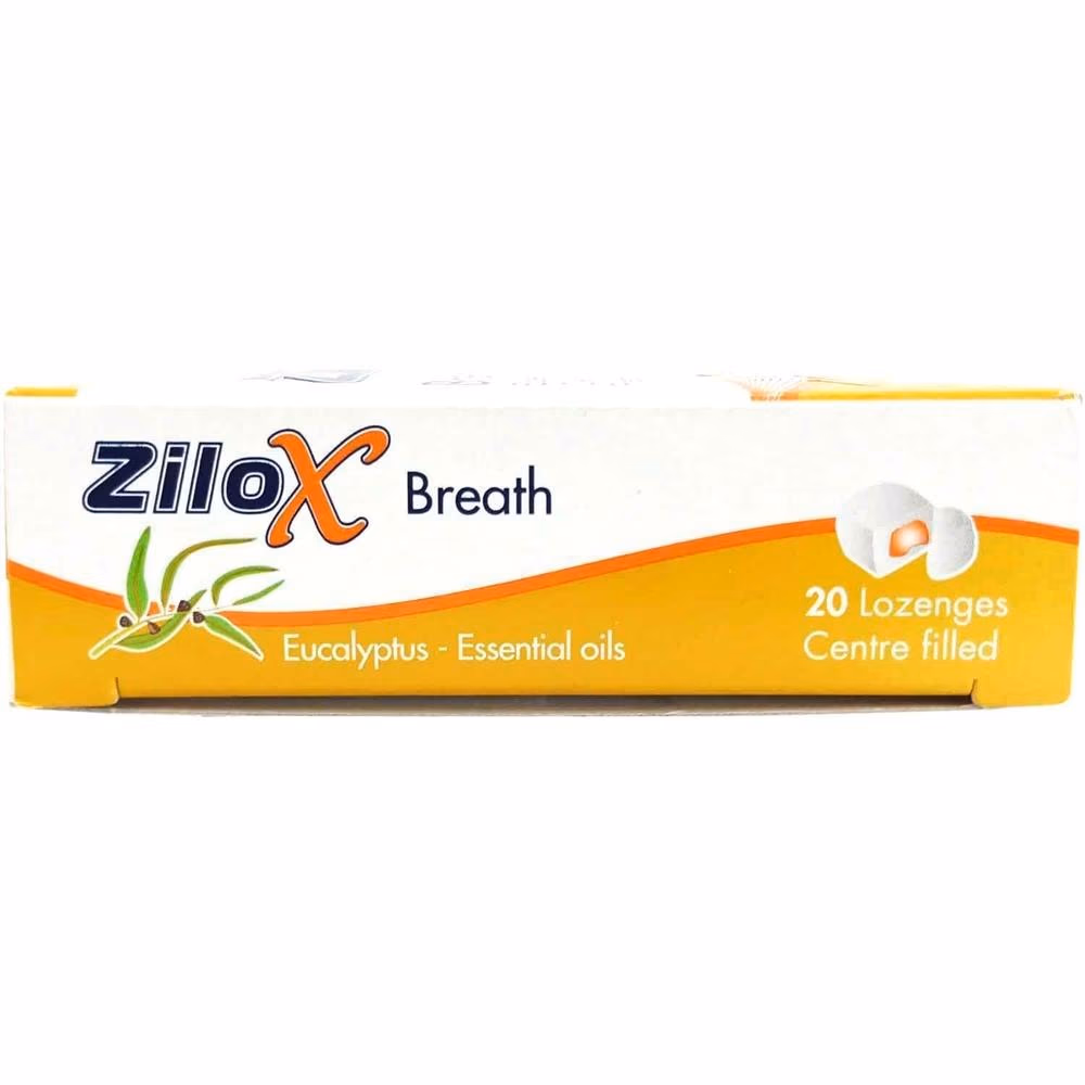  ZILOX Breath Eucalyptus Lozenges 20s  3