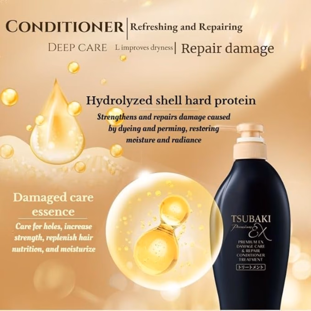Tsubaki Premium EX Damage Care & Repair Conditioner 400ml 2