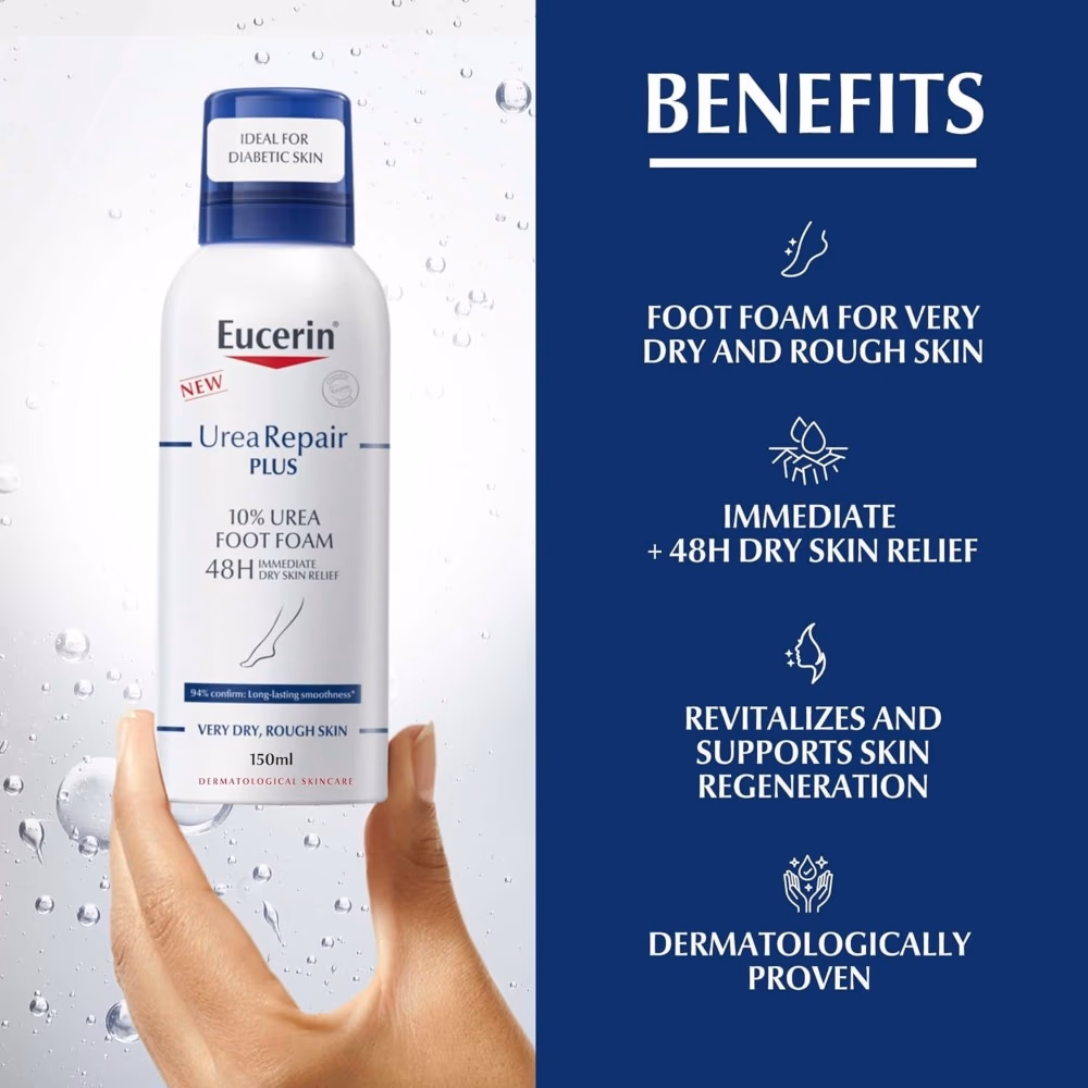 Eucerin 10% Urea Foot Foam 150 ml  3