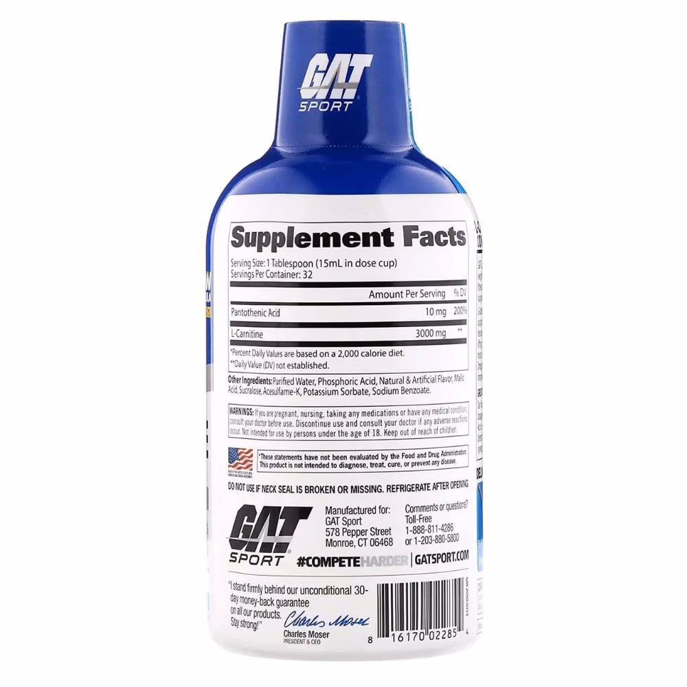 GAT L-Carnitine 3000mg Mixed Berry 473ml 4
