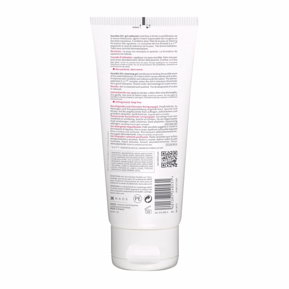 Bioderma Sensibio DS+ Purifying Soothing Cleansing Gel 200ml 3