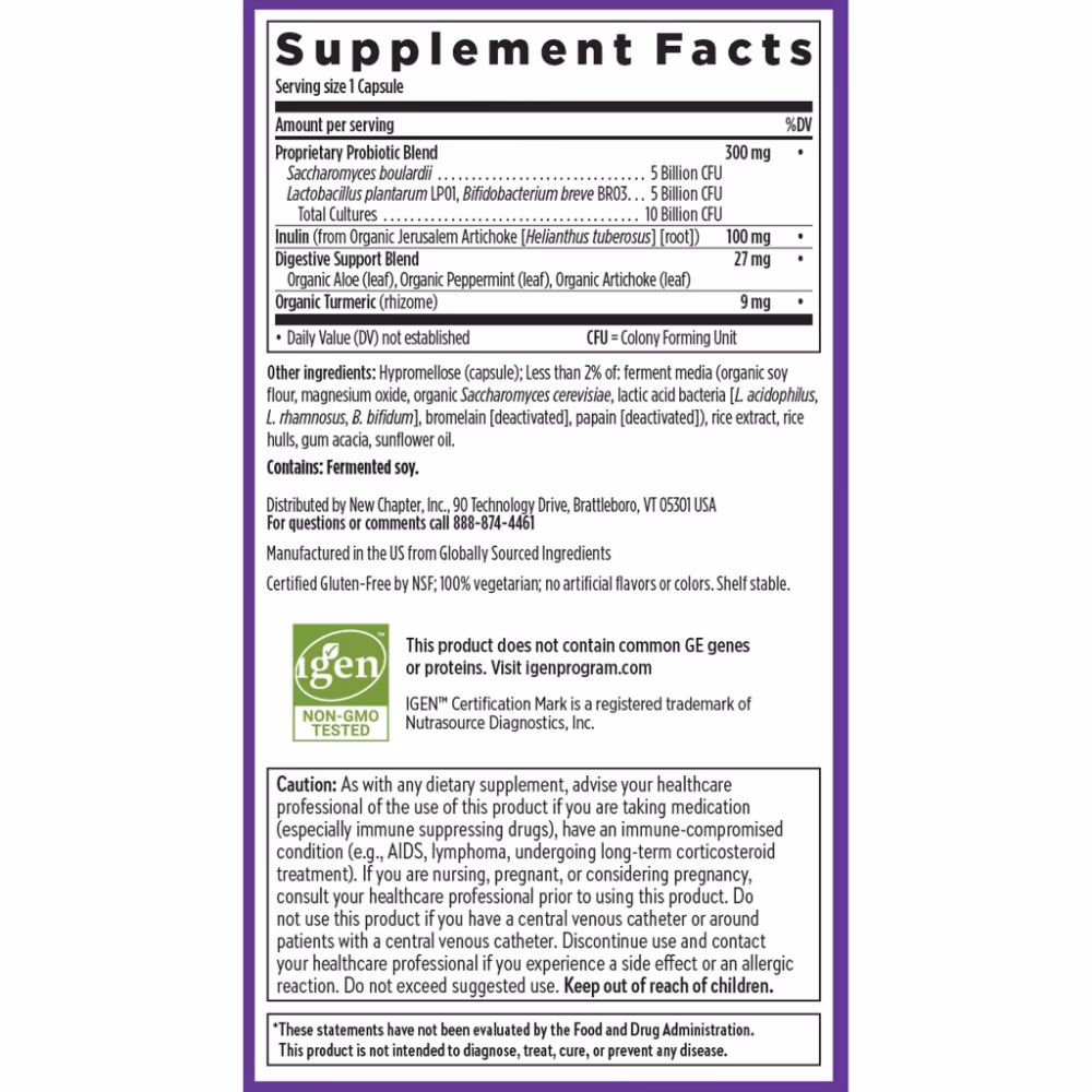 New Chapter Probiotic All-Flora  60 Vegetarian Capsules 3