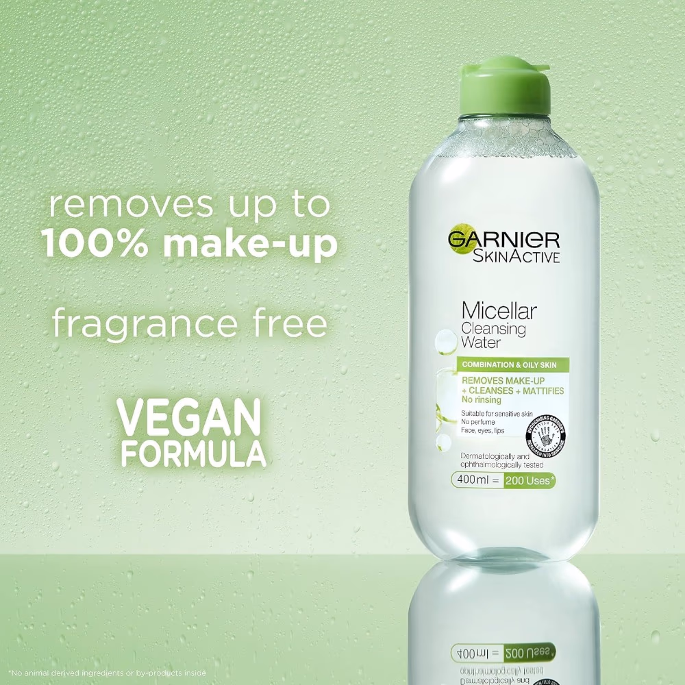 Garnier SkinActive Micellar Cleansing Water with Green Tea 400ml 2
