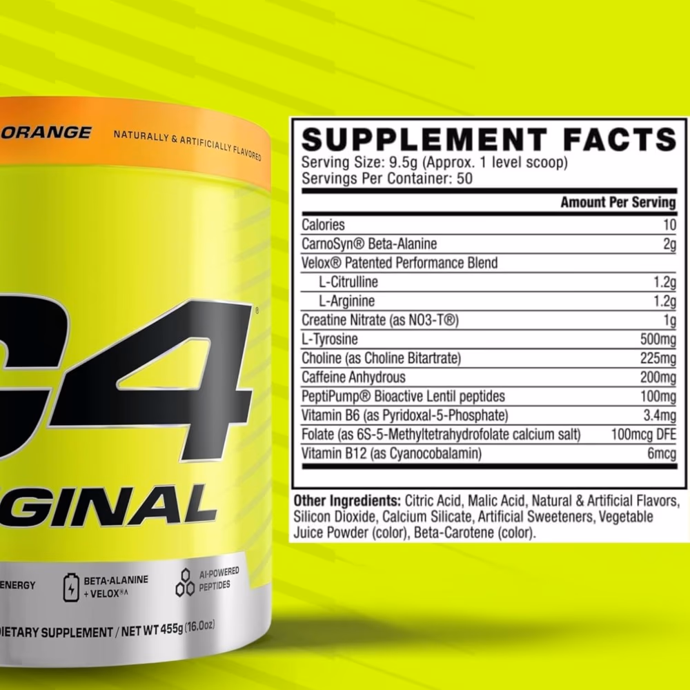 Cellucor C4 Original Orange Flavor 50 Servings 2