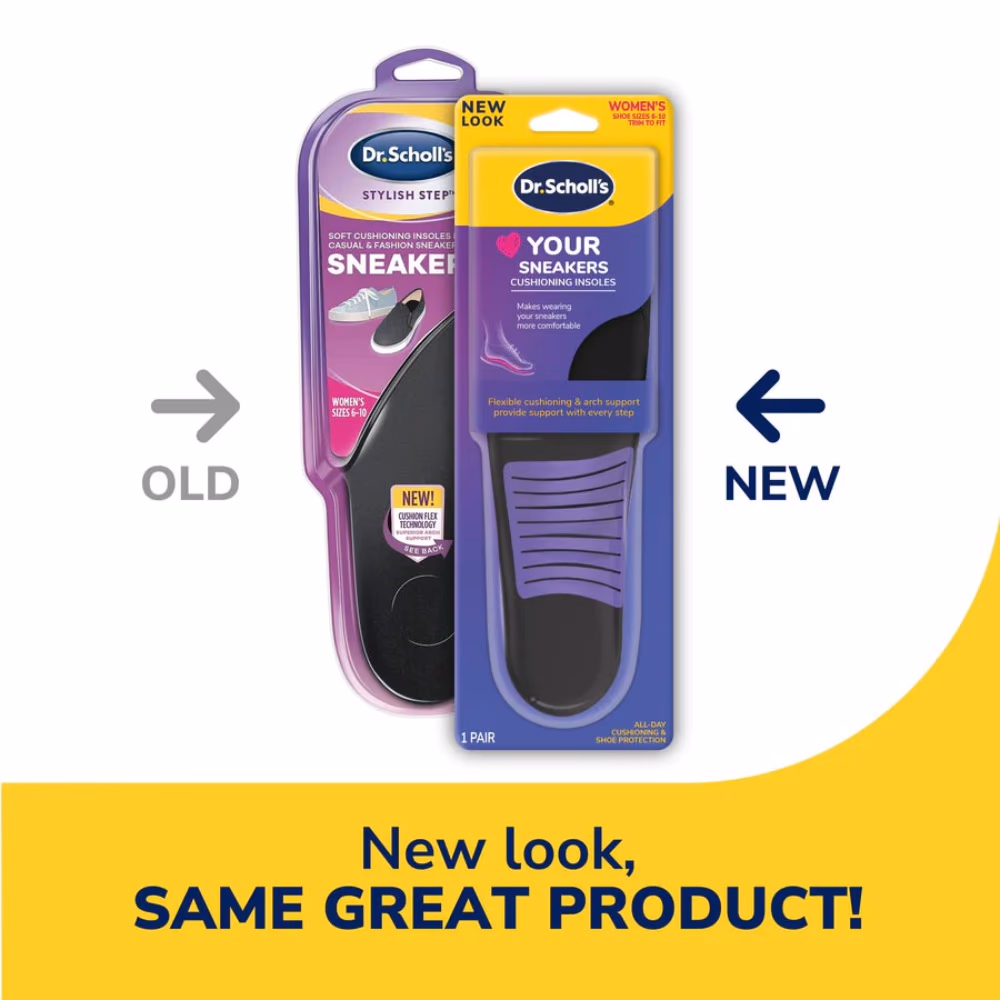 Scholl Stylish Sneaker Insoles Women Size 6 to 10 2