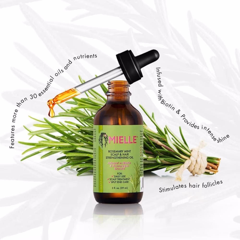 Mielle Rosemary Mint Strengthening Hair Oil 59ml 2