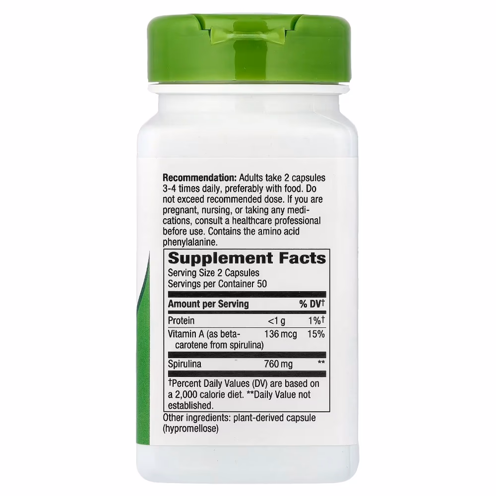 Natures Way Spirulina -100 Capsules 2