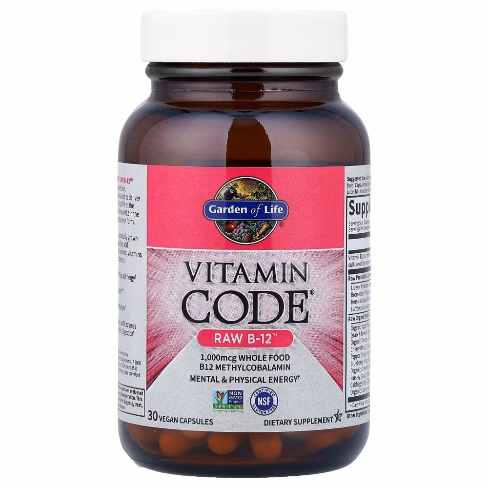Garden Of Life Vitamin Code Raw B-12 VegCapsules 30S 4