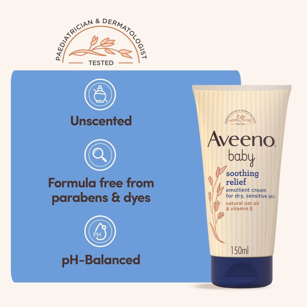 Aveeno Baby Soothing Relief Cream 150ml 3