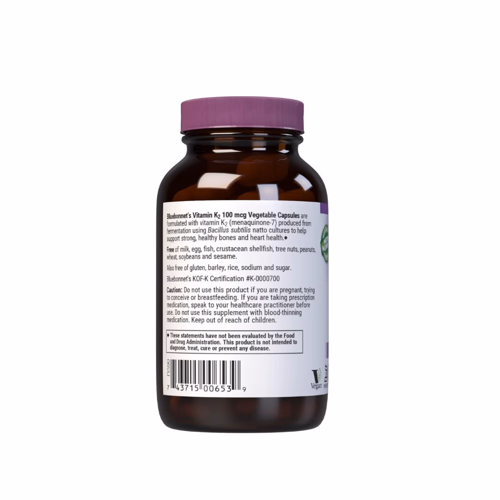 Bluebonnet Vitamin K2 100Mcg VegCapsules 100S  4