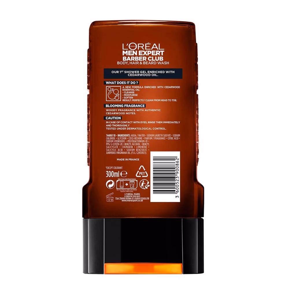 LOreal Men Expert Barber Club Shower Gel 300ml 2