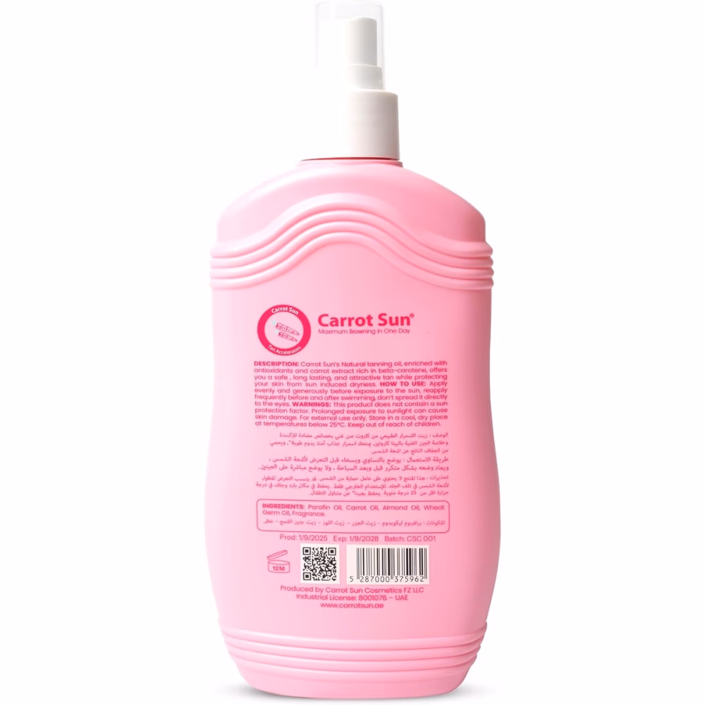 Carrotsun Bubble Joy Tanning Oil 200ml 2