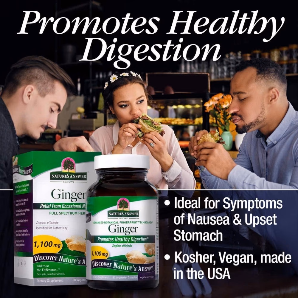 Natures Answer Ginger 1100mg-90 Capsules 2