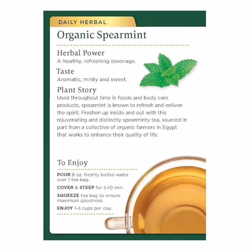 Traditional Organic Spearmint Tea 16 Bags  3