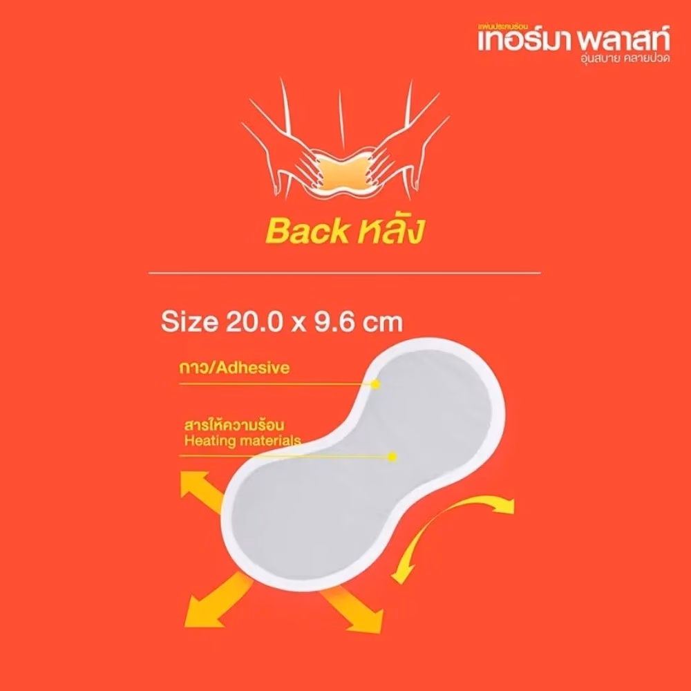 Therma Plast Back Pain Relief-3 Pads  2