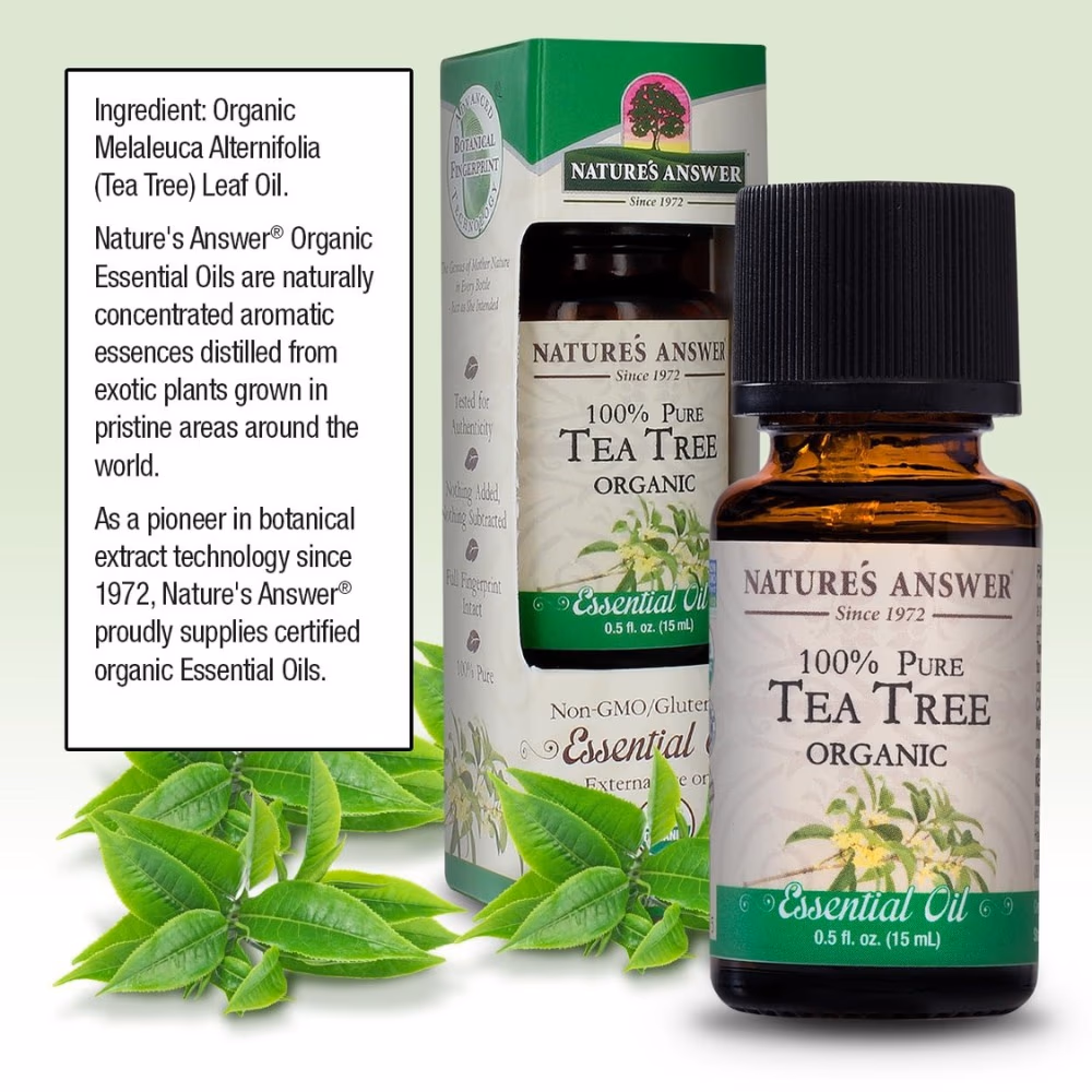 Natures Answer Organic Tea Tree Essential Oil 15ml 2