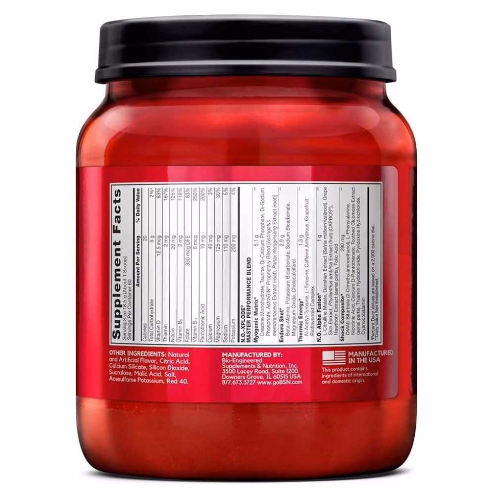 BSN NO Xplode Fruit Punch 2.45lb 3