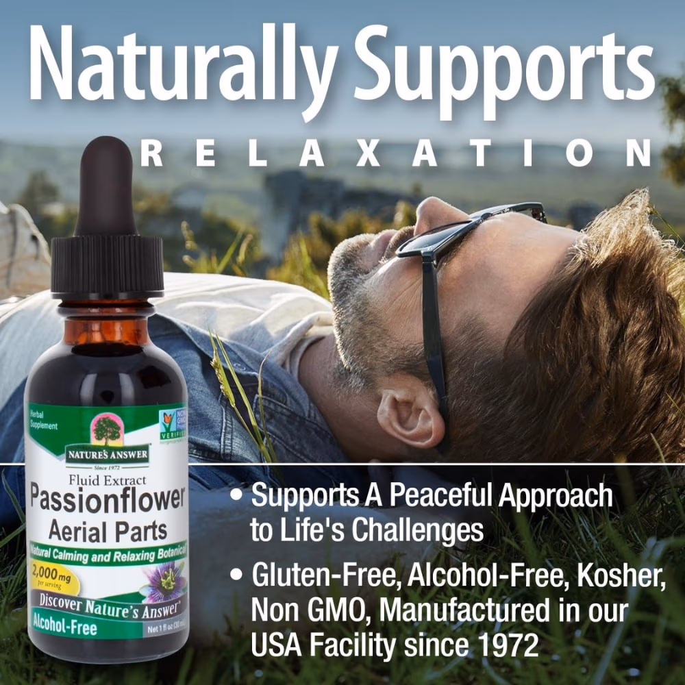 Natures Answer Passion Flower 2000mg Drops 30ml 4