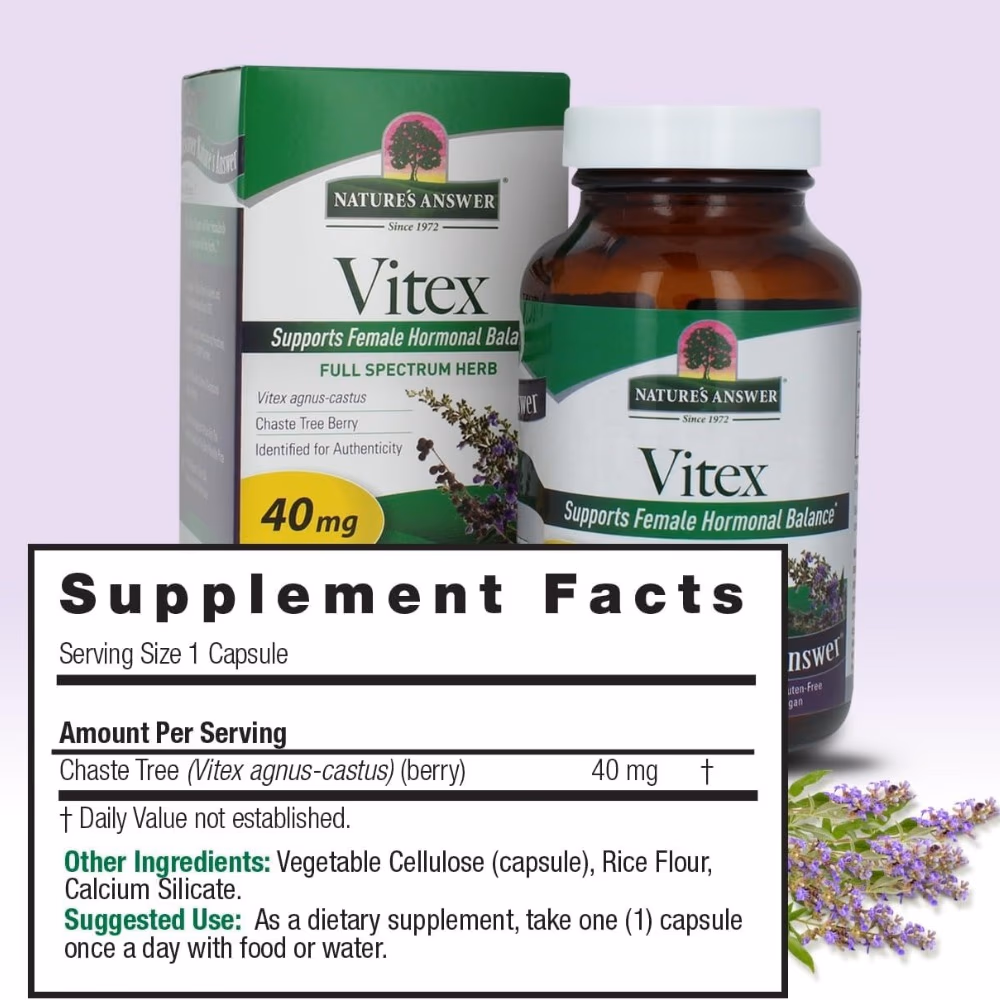 Natures Answer Vitex 40mg-90 Capsules 2