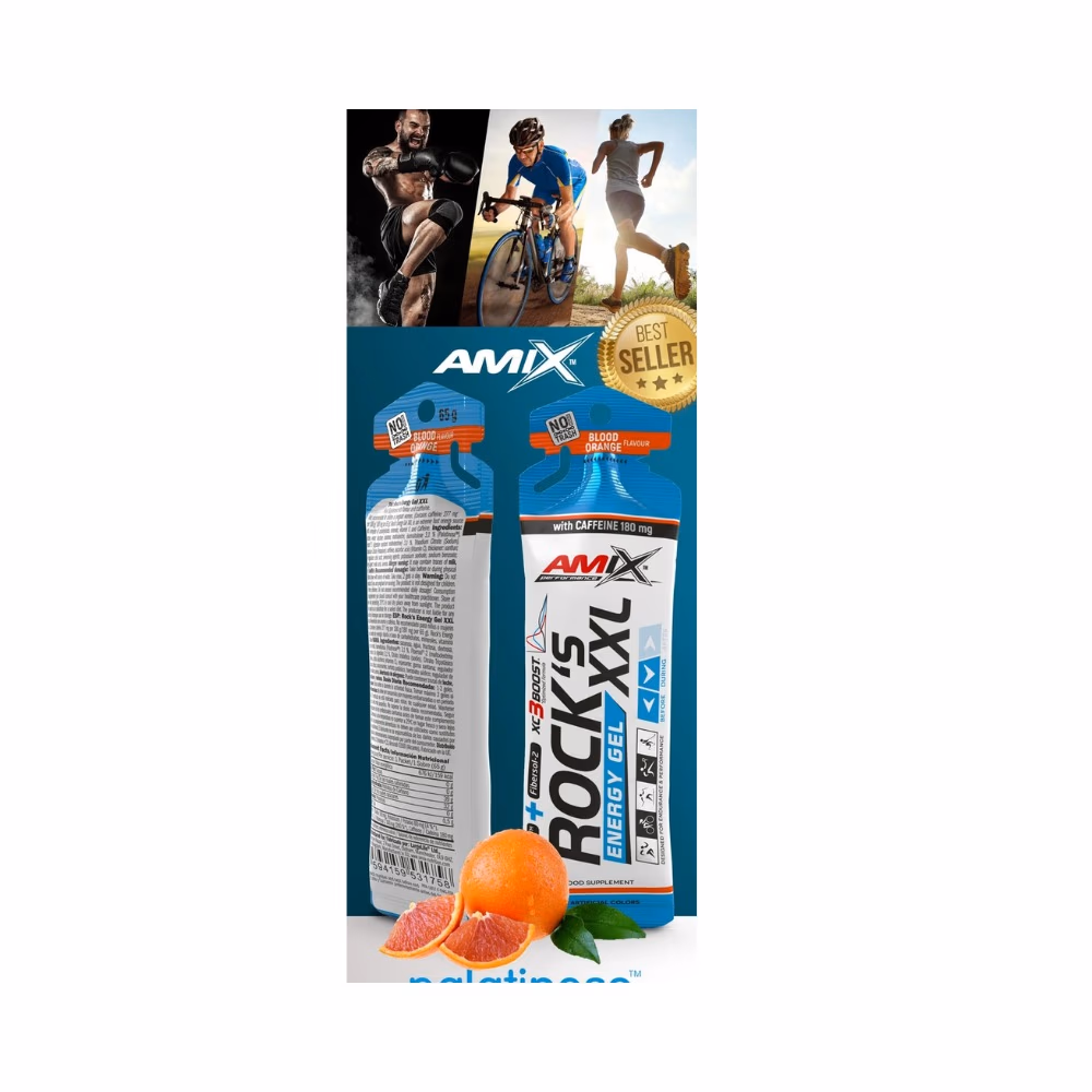 Amix Rocks Energy Gel Blood Orange 65g 4