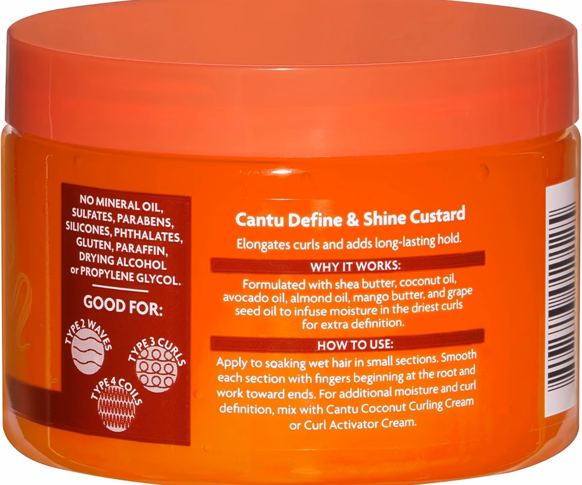 Cantu Shea Butter Define & Shine Custard 340g 2