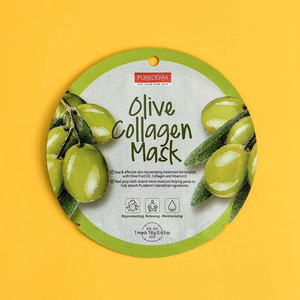 Purederm Olive Collagen Mask 18g ADS-809 3