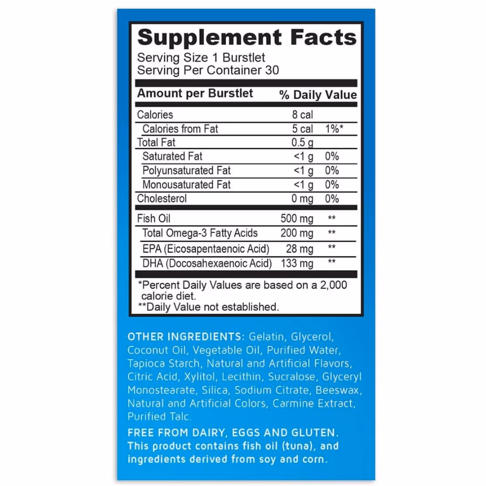 Kids Smart Hi DHA Omega Chew Burstlets -30 Chewables 4