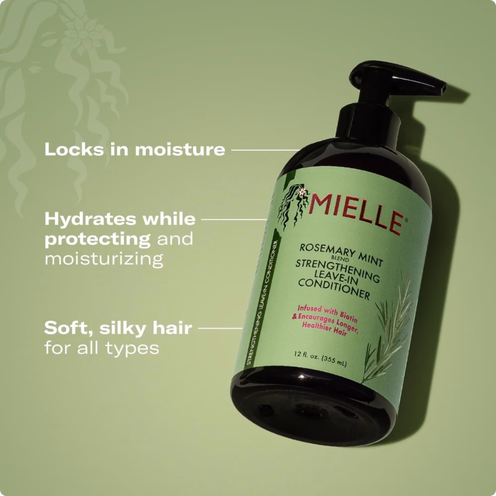 Mielle Rosemary Mint Strengthening Leave-In Conditioner 355ml 3