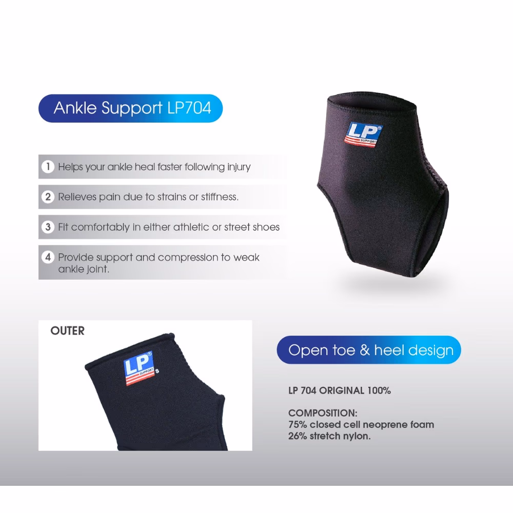 LP 704 Ankle Support Medium | Targeted Stability & Pain Relief for Ankle Injuries & Active Performance 2