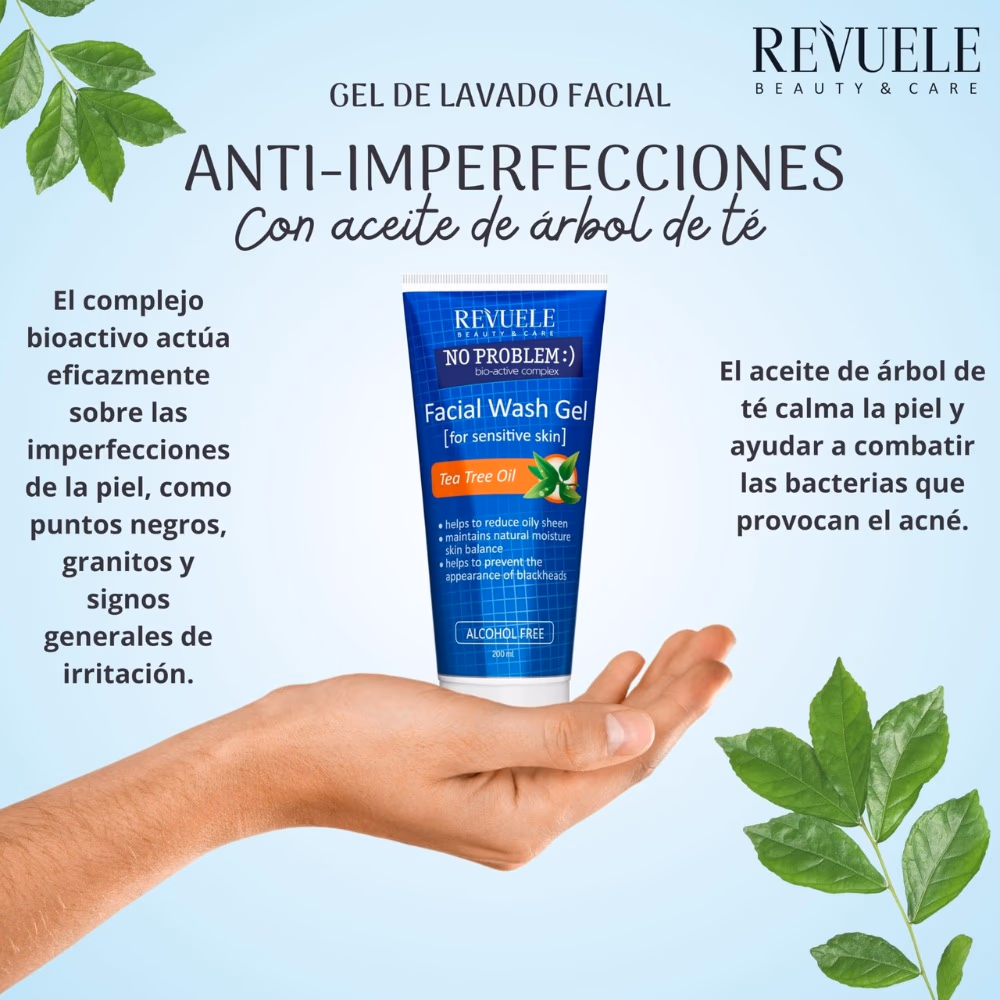 Revuele Facial Wash Gel Tea Tree Oil 200Ml 2