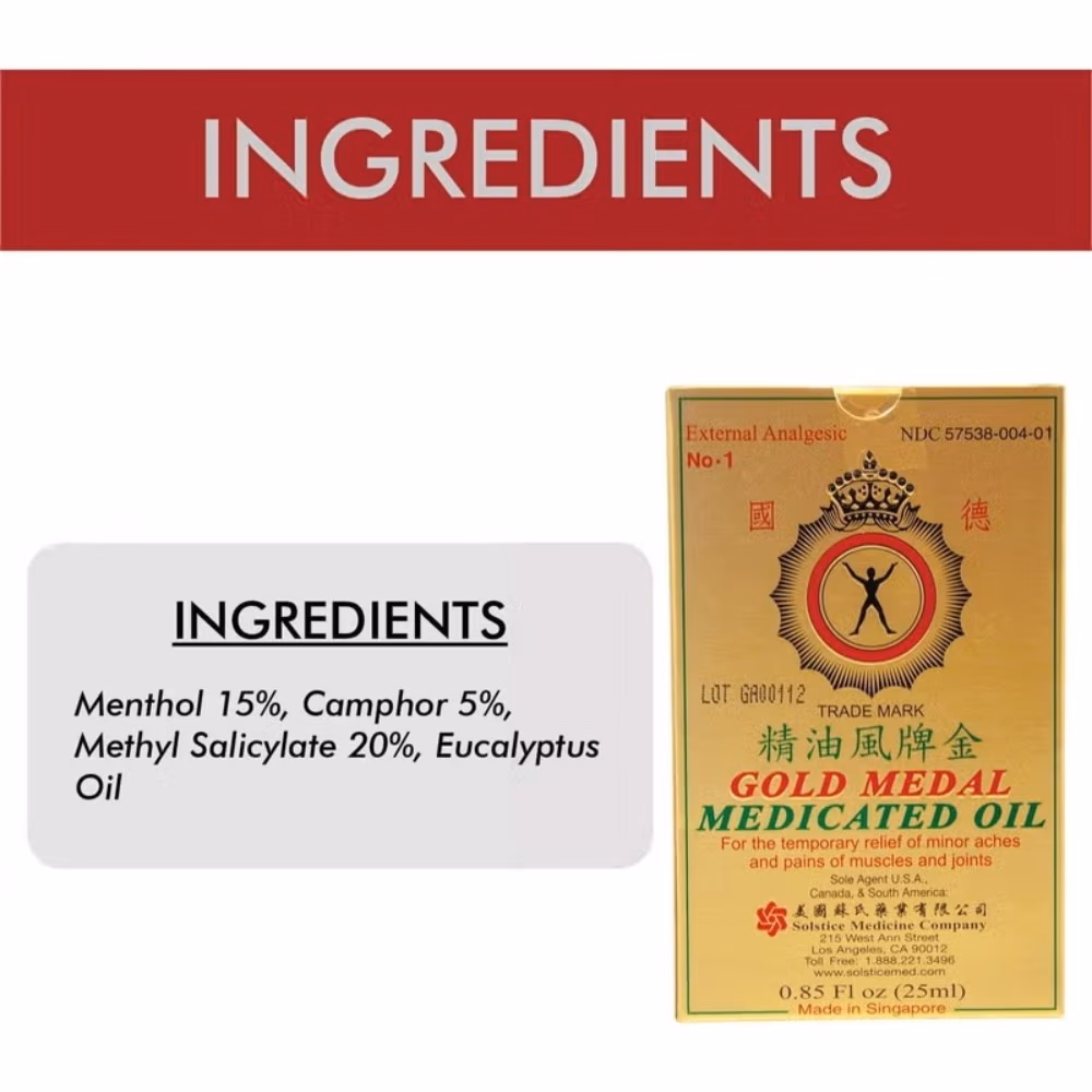Gold Medal Medicated Oil 25ml 3