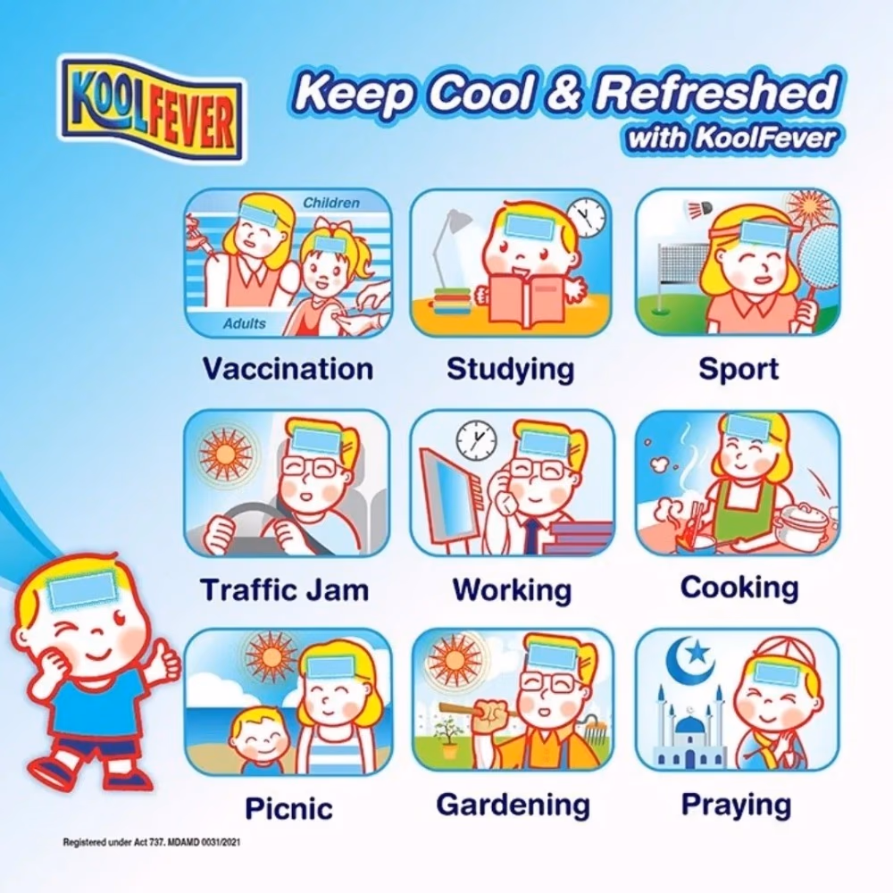 Kool Fever 4-Sheet Cooling Gel for Babies 5