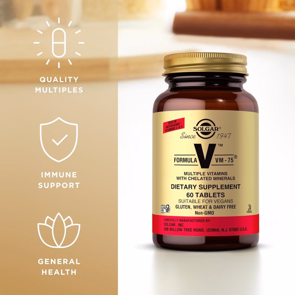 Solgar VM-75 Vitamin -60 Capsules 3