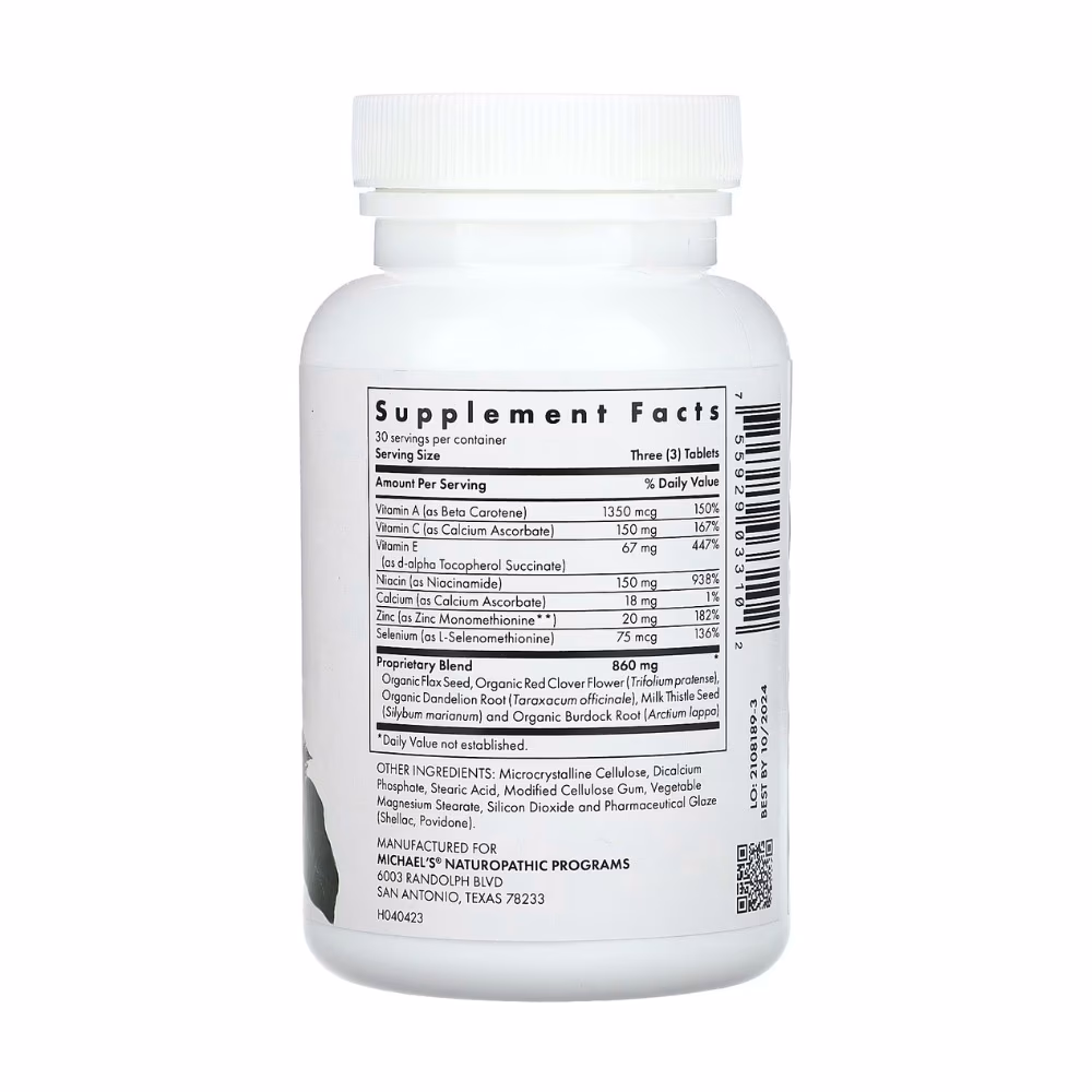 Michaels Health Skin Factors - 90 Vegetarian Tablets 2