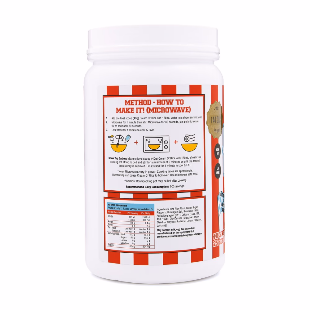 Adonis Cream Of Rice Caramel Peanut Butter 1Kg 3