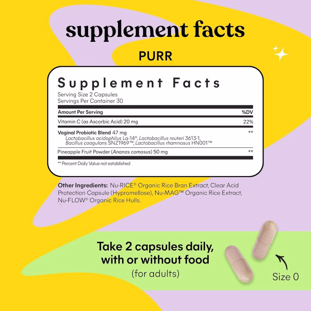 Lemme Purr Vaginal Probiotics-60 Capsules 5